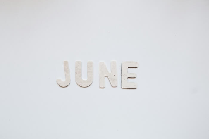 juneの文字
